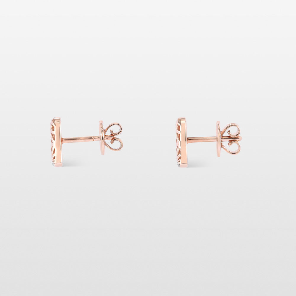Retro Diamond Stud Earrings