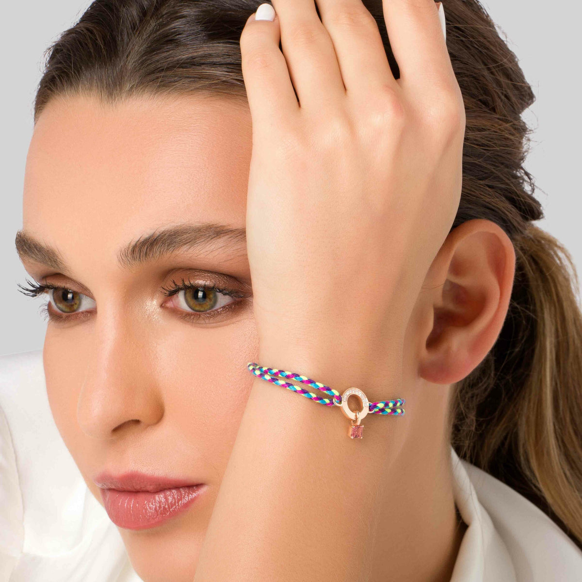 Full Moon Diamond & Tourmaline Bracelet