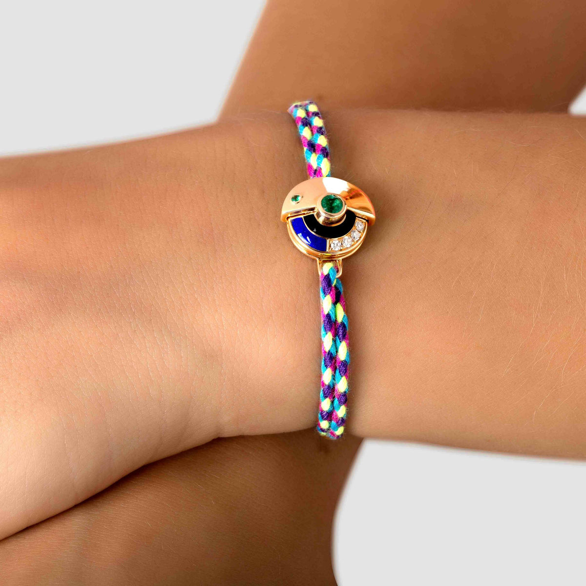 Dial-Up Emerald Thread Bracelet