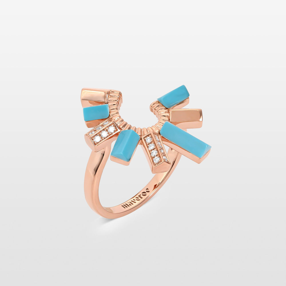 Urban Fan Turquoise Ring
