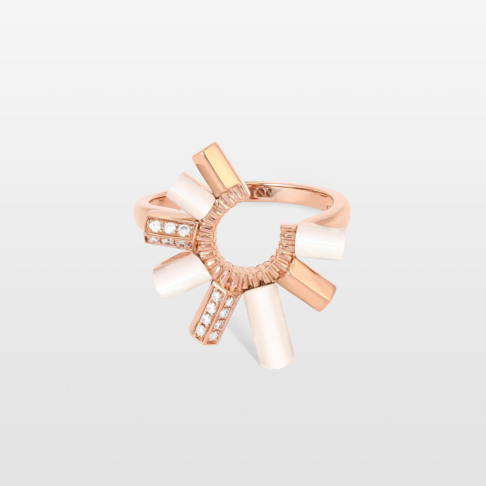 Urban Fan Mother of Pearl Ring