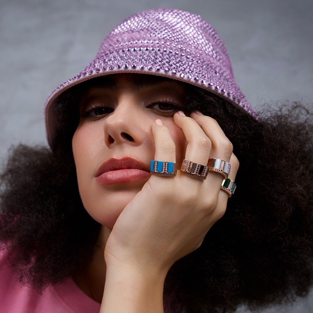 Urban Mother of Pearl Ring
