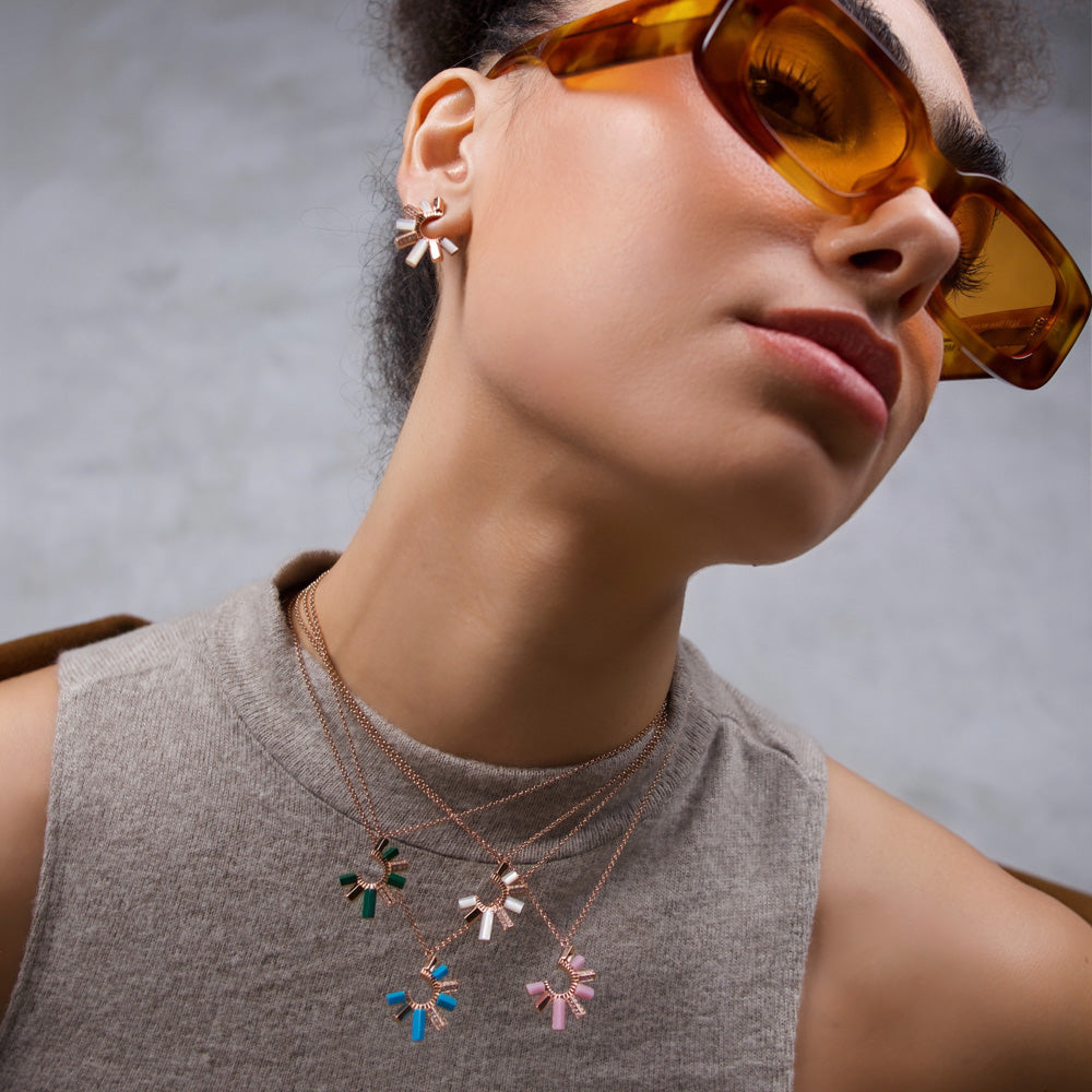 Urban Fan Turquoise Necklace