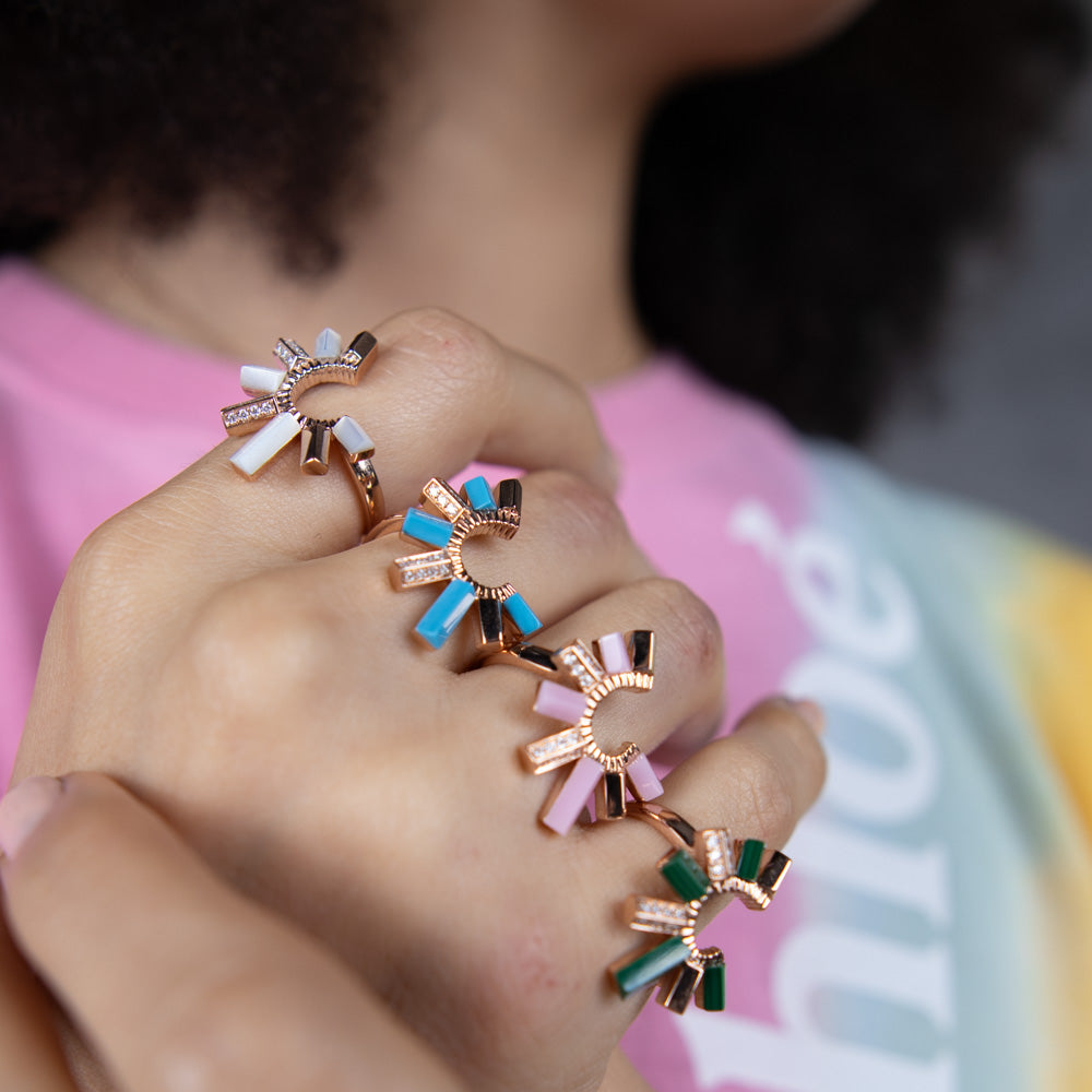 Urban Fan Turquoise Ring