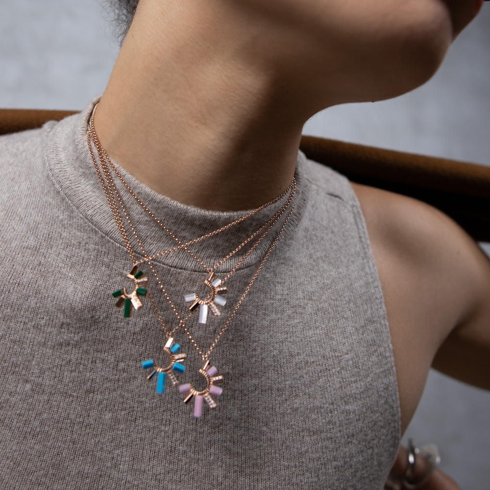 Urban Fan Turquoise Necklace