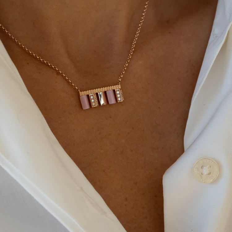 Urban Pink Coral Necklace