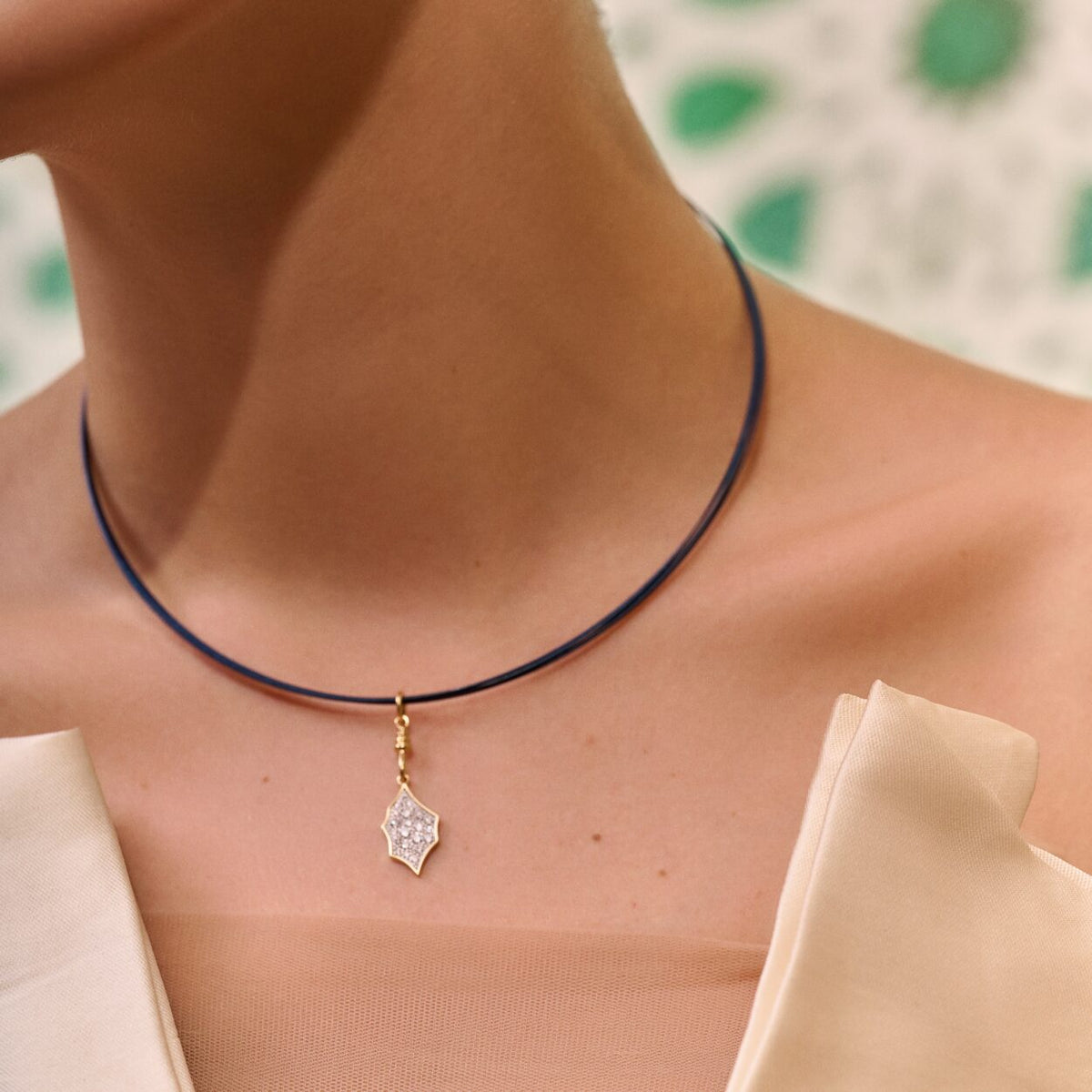The Kasbah Diamond Necklace - Midnight Blue