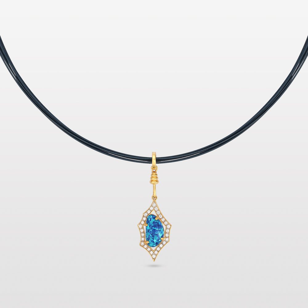 The Kasbah Necklace - Midnight Blue