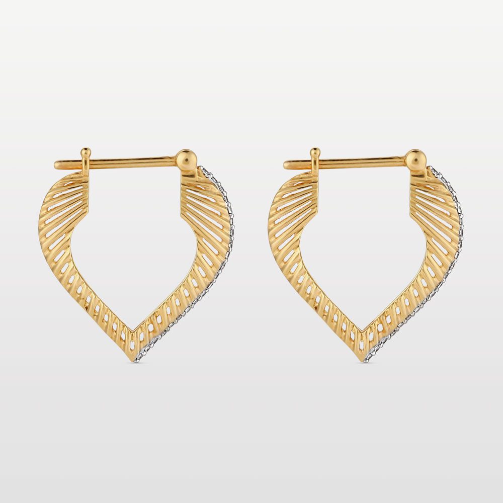 Size 2 Heart Coded Hoops