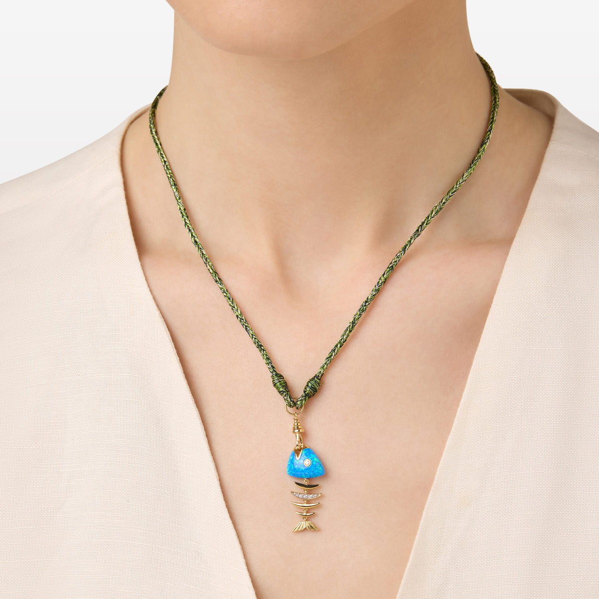 Bedouin Fishbone Adjustable Necklace