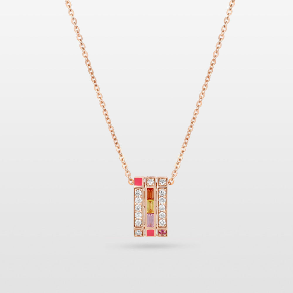 Ménage à Trois Rainbow Sapphire Necklace