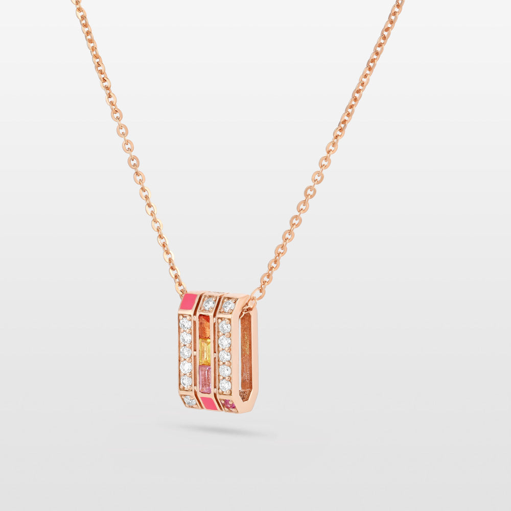 Ménage à Trois Rainbow Sapphire Necklace