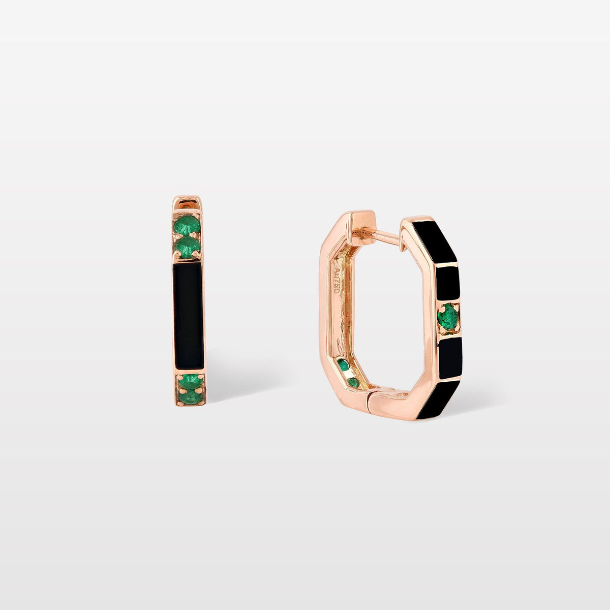 Whatever Emerald Hoops