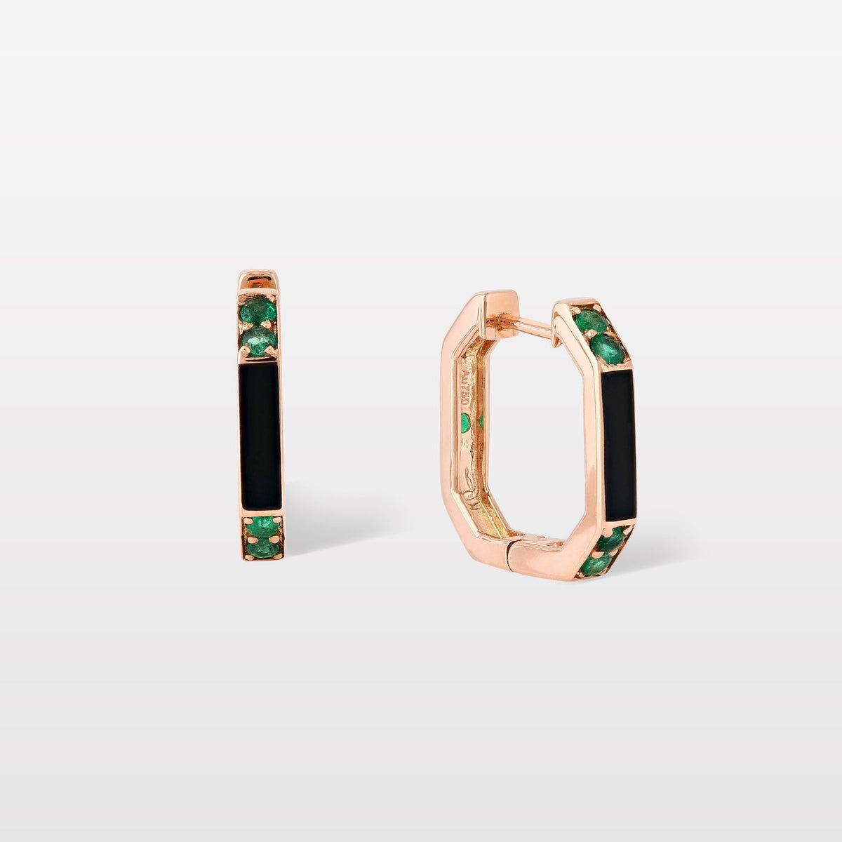 Whatever Emerald Hoops