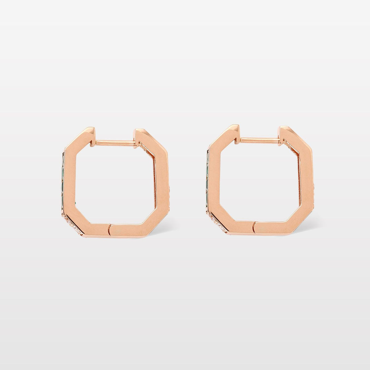 Whatever Emerald & Diamond Hoops