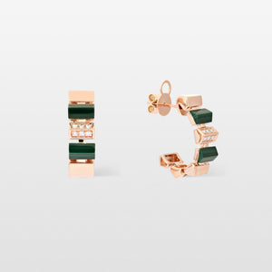 Urban Malachite Hoops