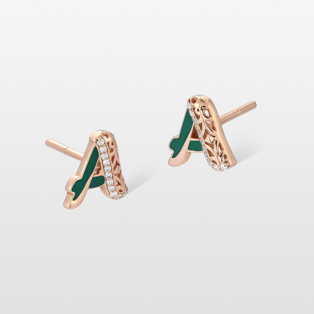 Retro Diamond Stud Earrings