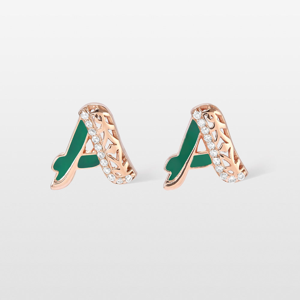 Retro Diamond Stud Earrings