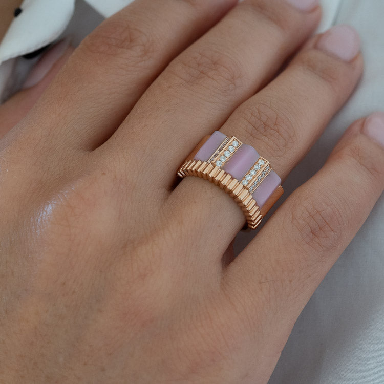 Urban Pink Coral Ring