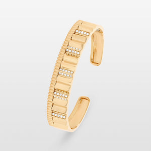 Urban Wide Diamond Bangle