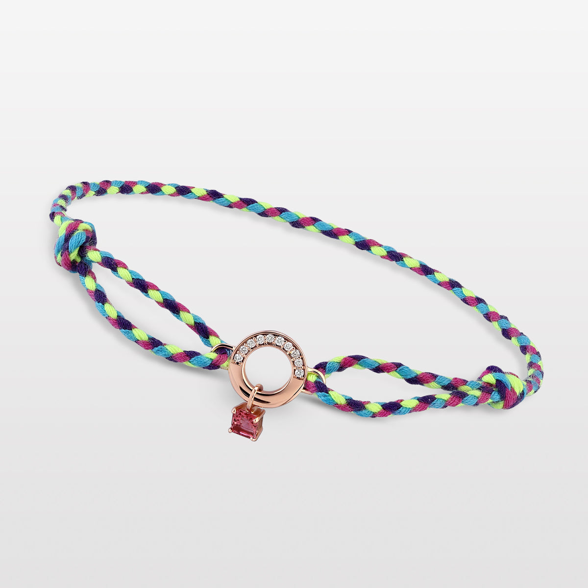 Full Moon Diamond & Tourmaline Bracelet