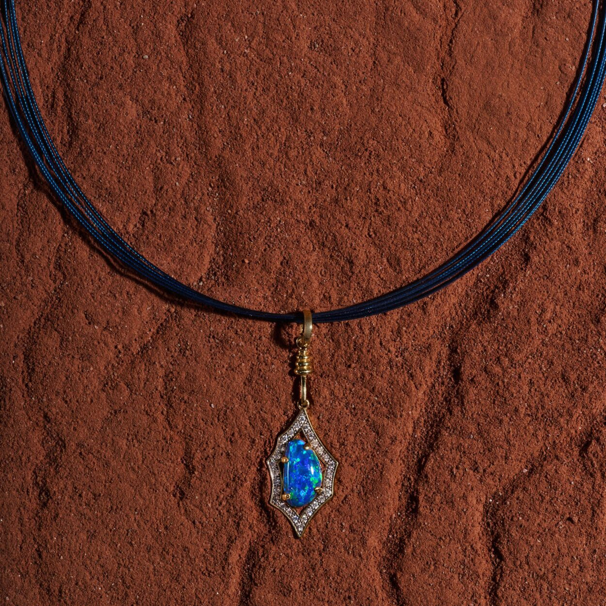 The Kasbah Necklace - Midnight Blue