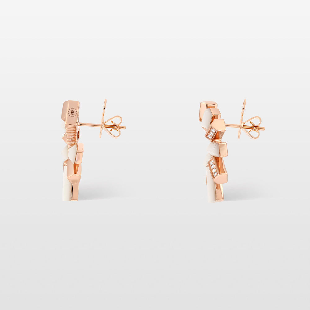 Urban Fan Mother of Pearl Earrings