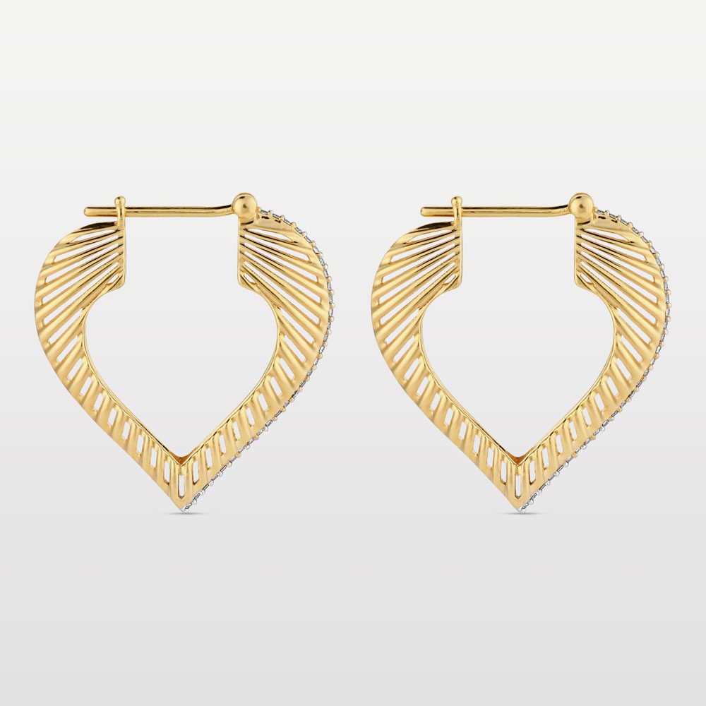 Size 4 Heart Coded Hoops