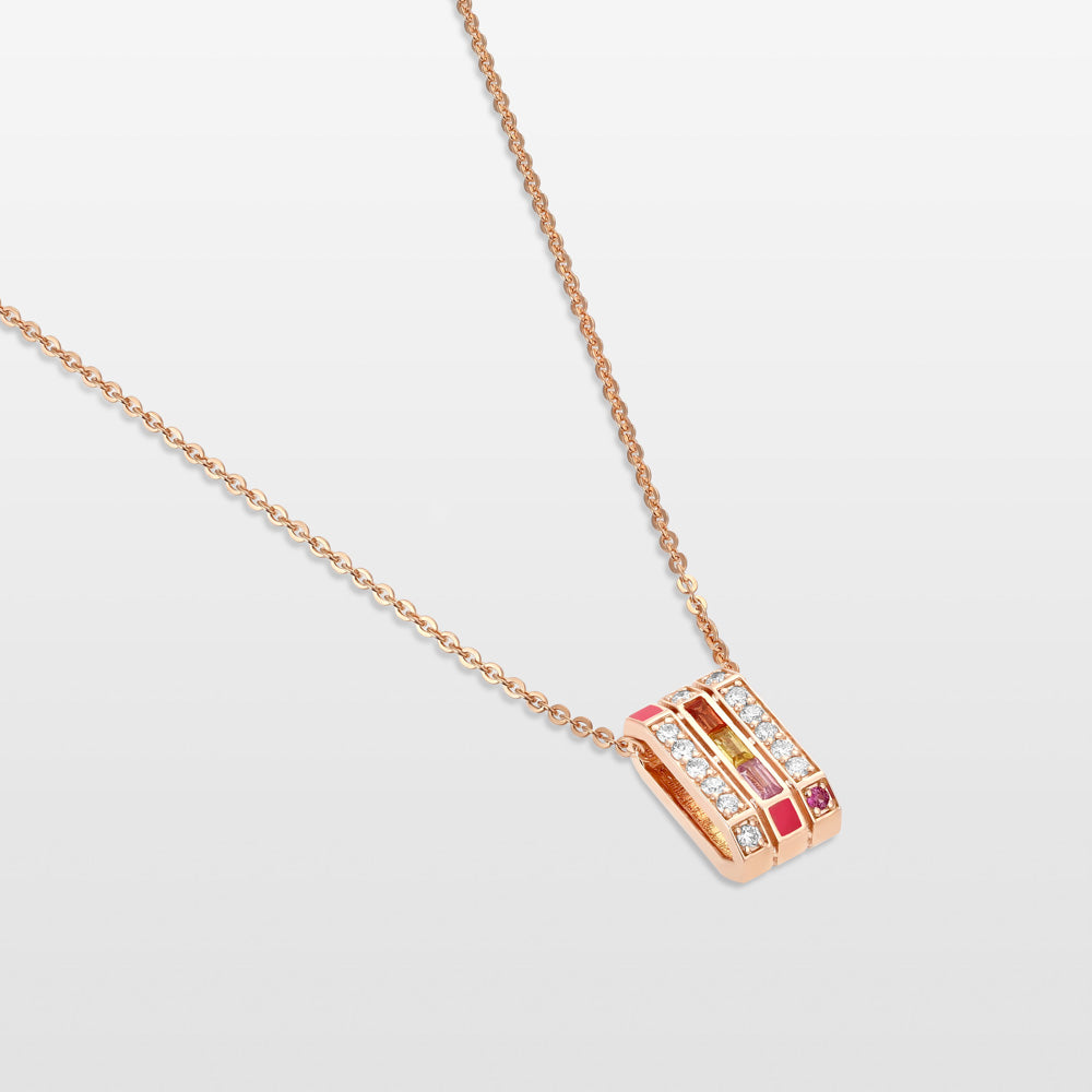 Ménage à Trois Rainbow Sapphire Necklace
