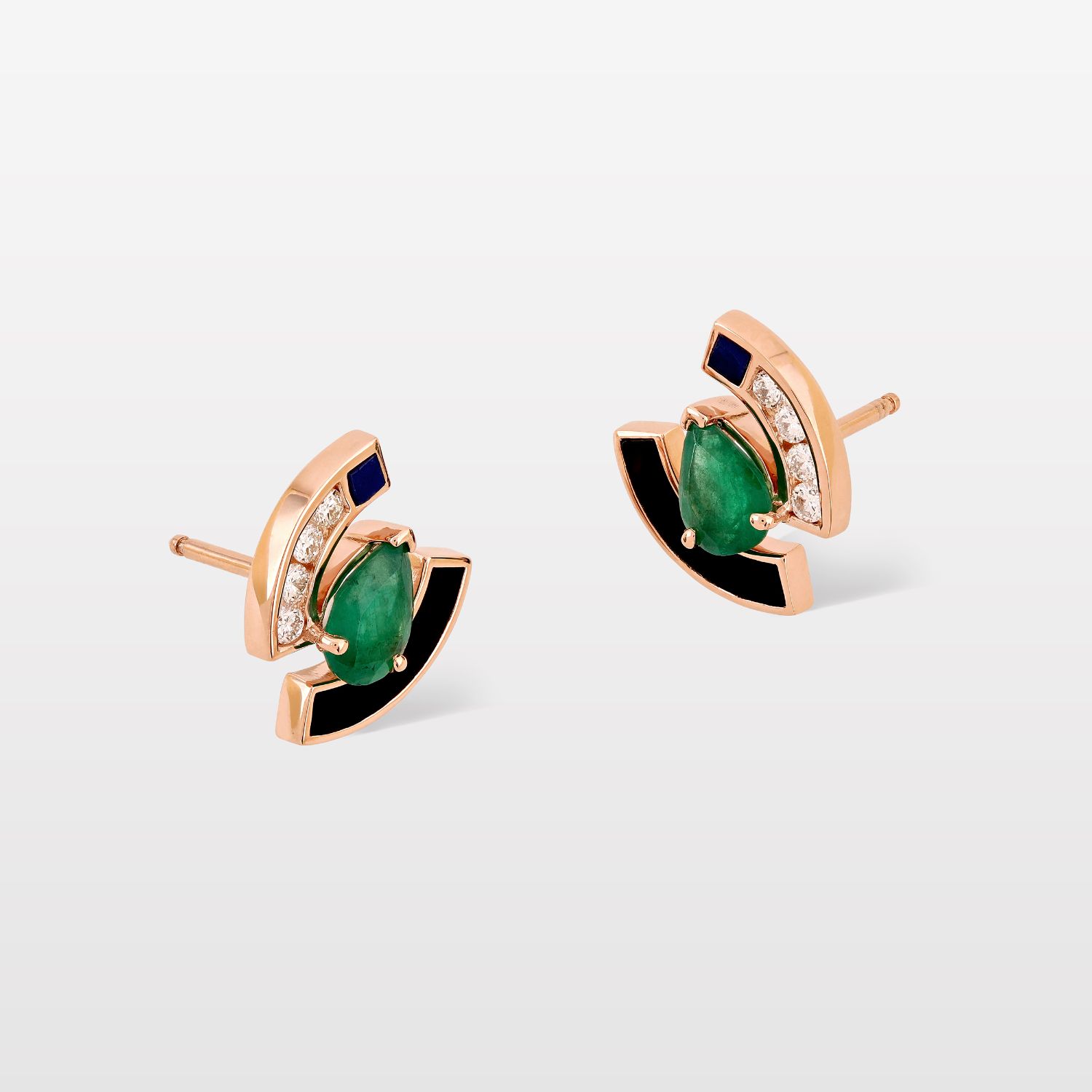 Green With Envy Emerald Studs