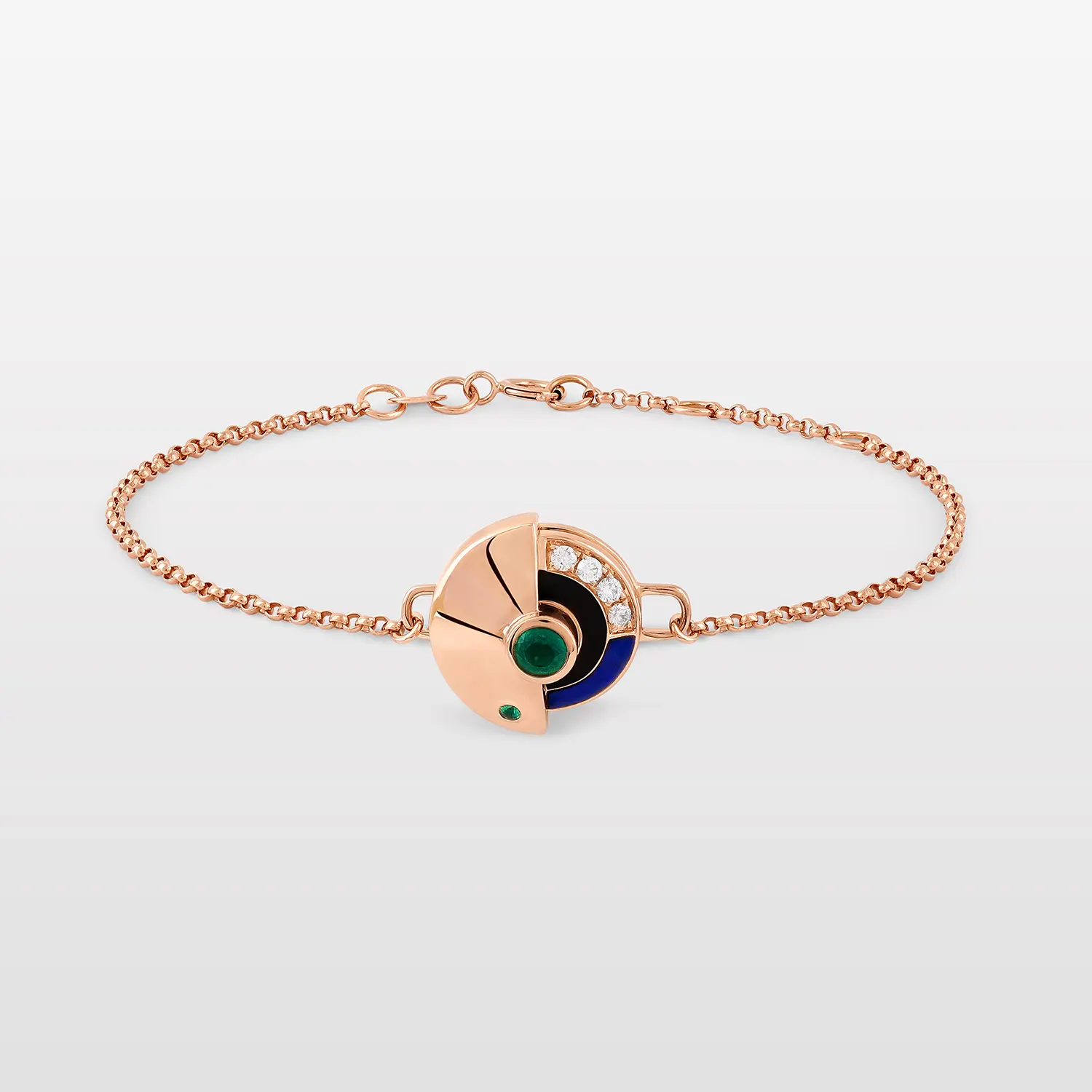 Dial-Up Emerald Bracelet