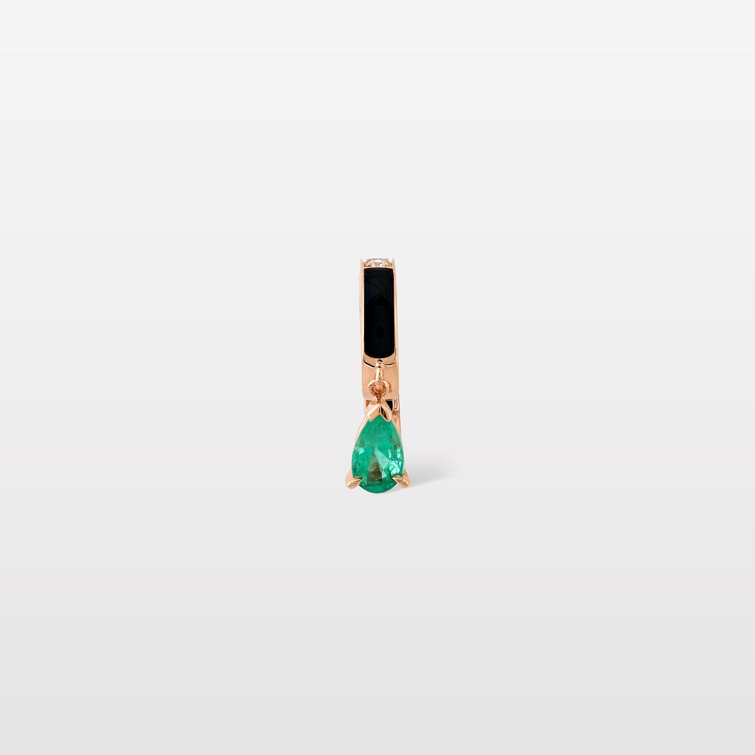 Faux-Mo Single Emerald Earcuff