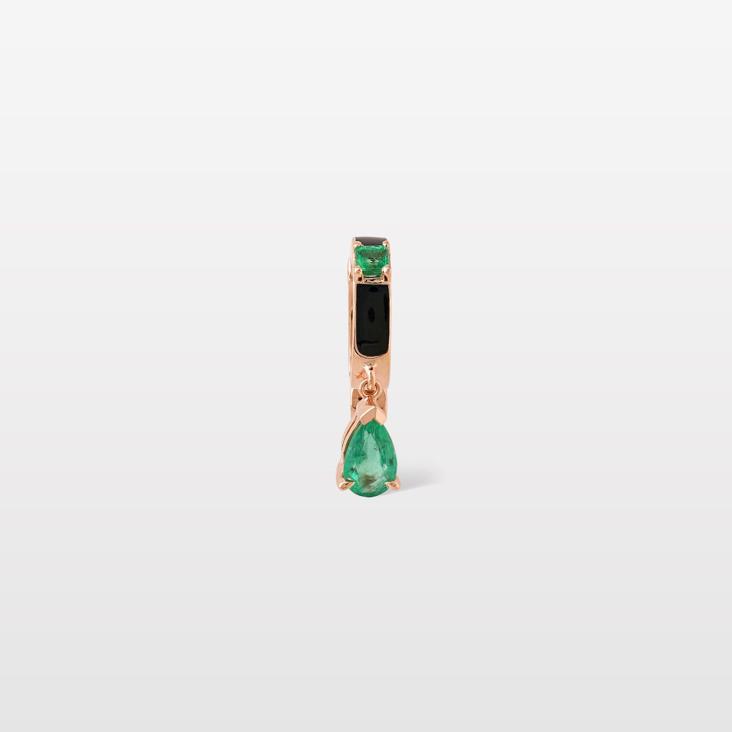 Faux-Mo Double Emerald Earcuff