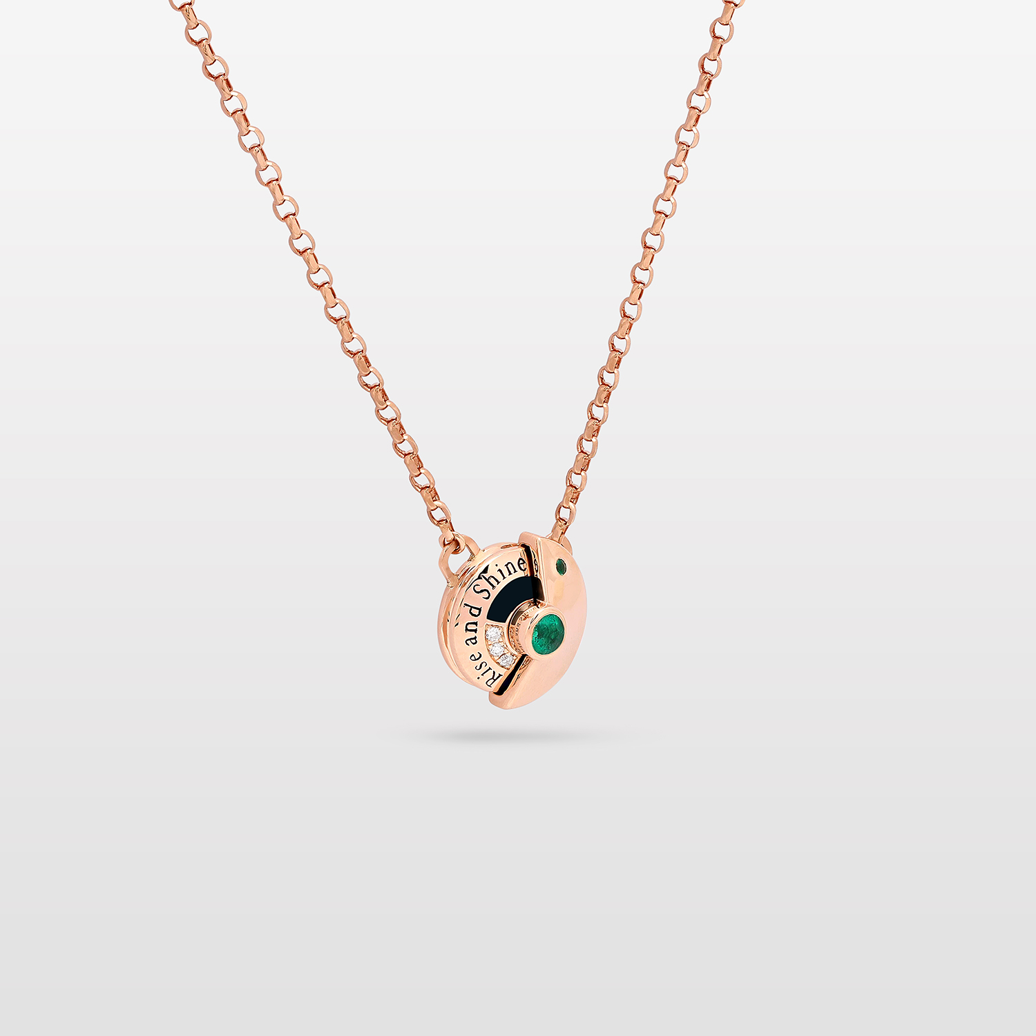 Dial-Up Emerald Pendant Small