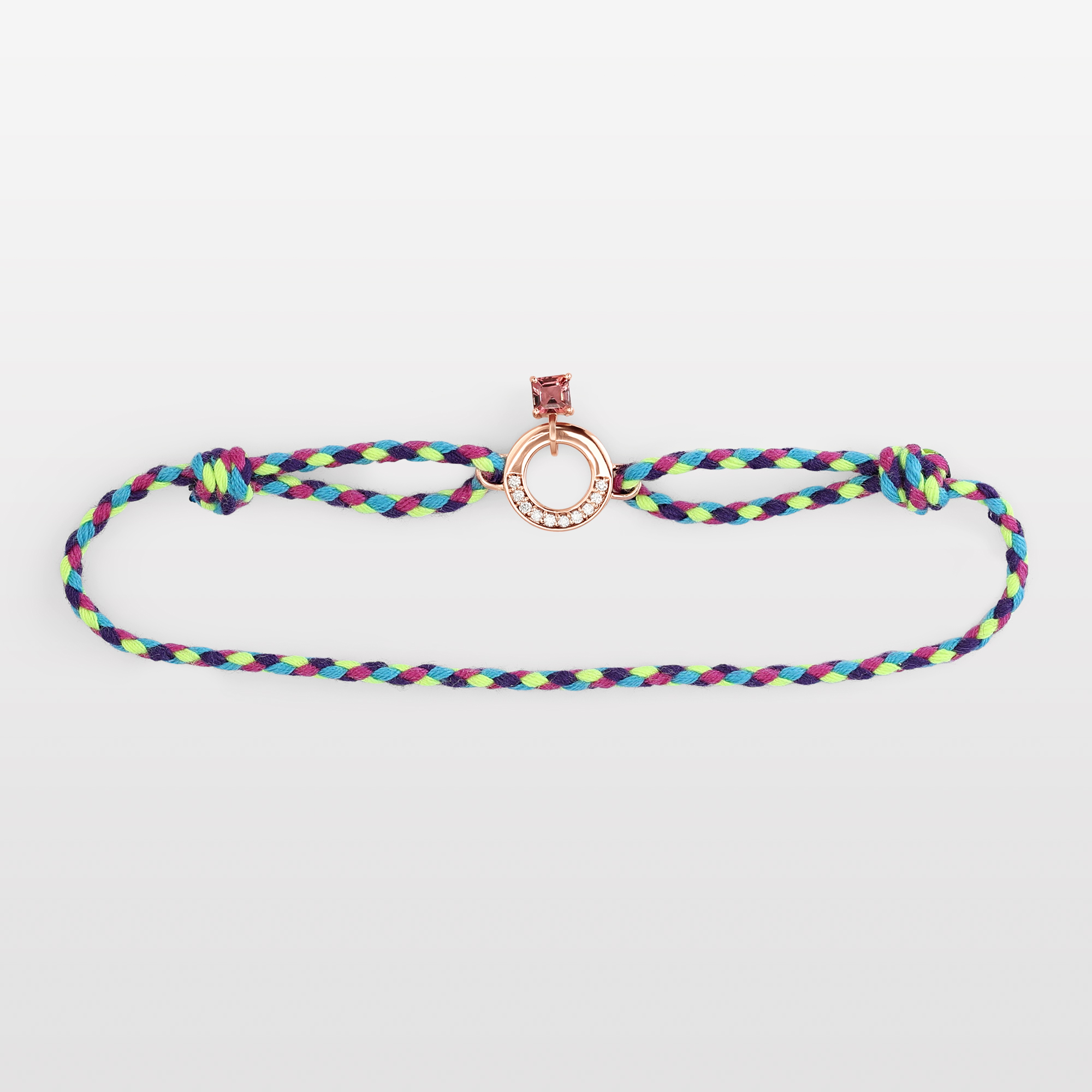 Full Moon Diamond & Tourmaline Bracelet