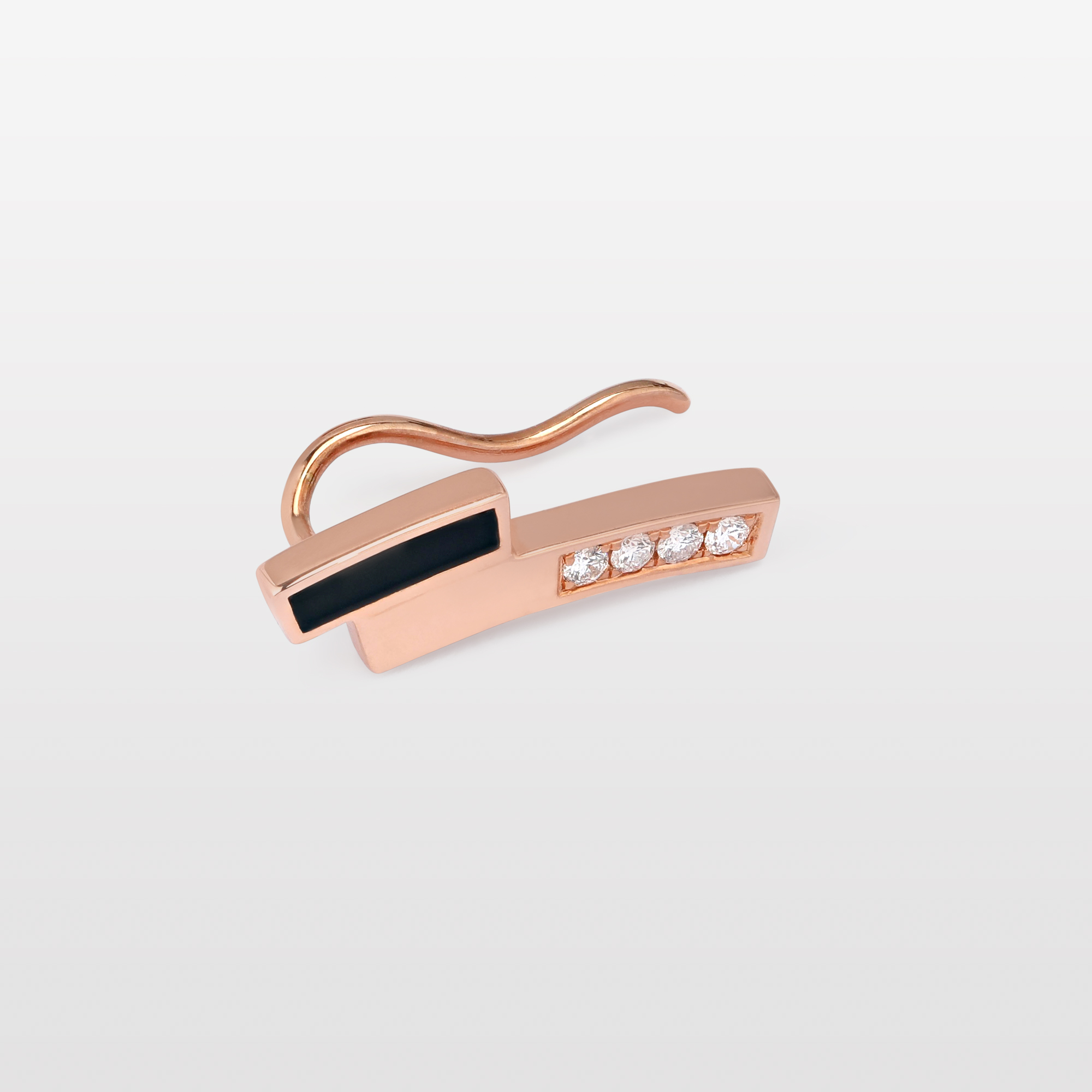 Dana Diamond & Enamel Ear Climber – Right Ear