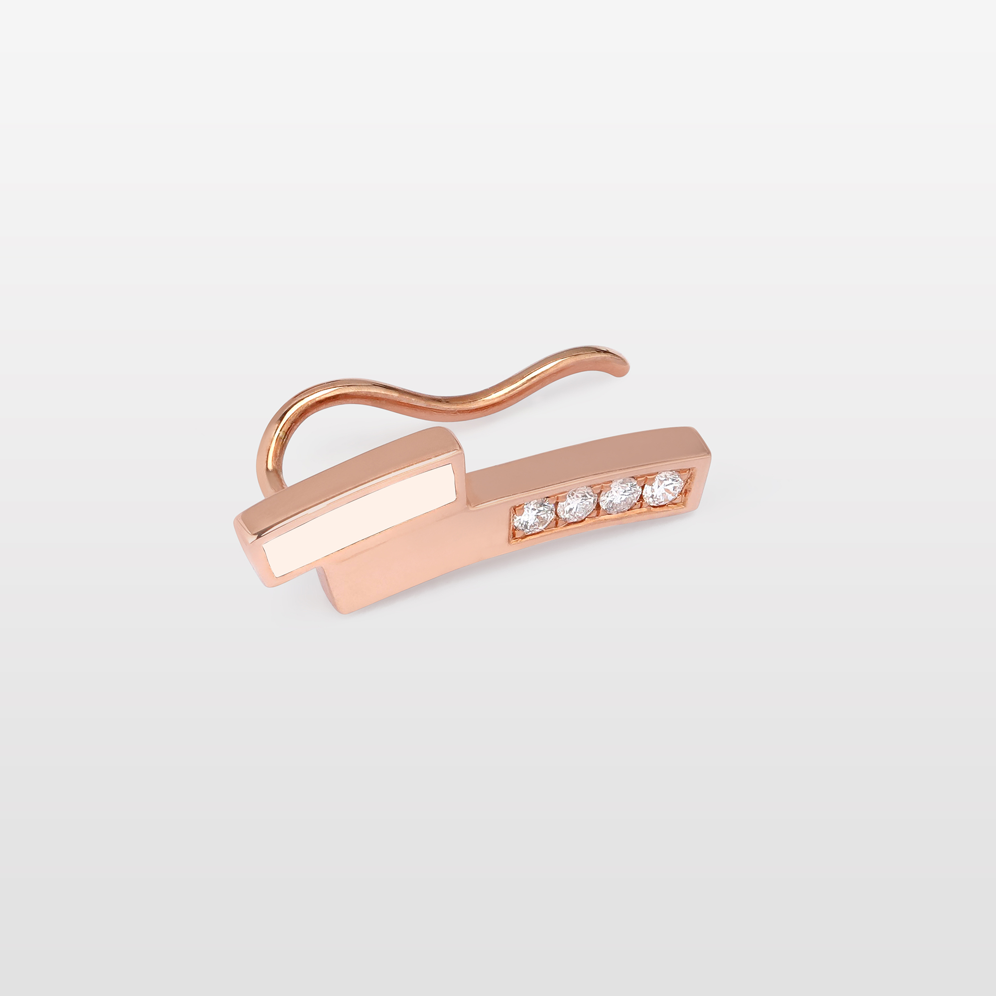 Dana Diamond & Enamel Ear Climber – Right Ear