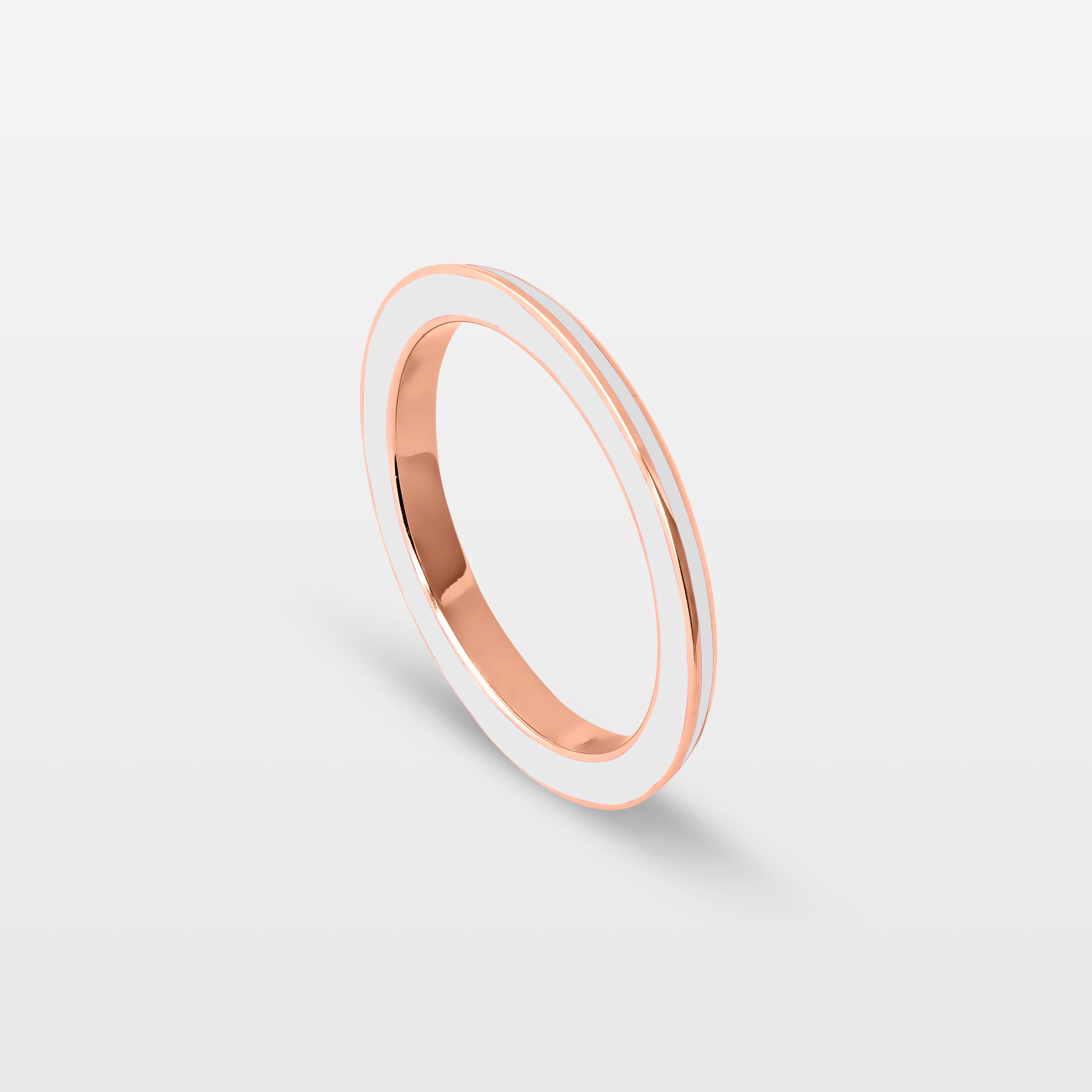 Half-Half Enamel Ring