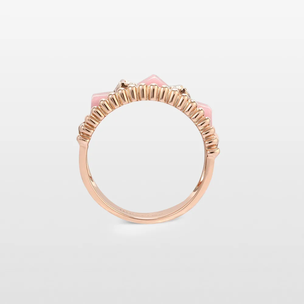 Urban Pink Coral Ring