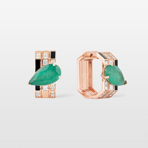 Whatever Emerald Ménage à Trois Earrings