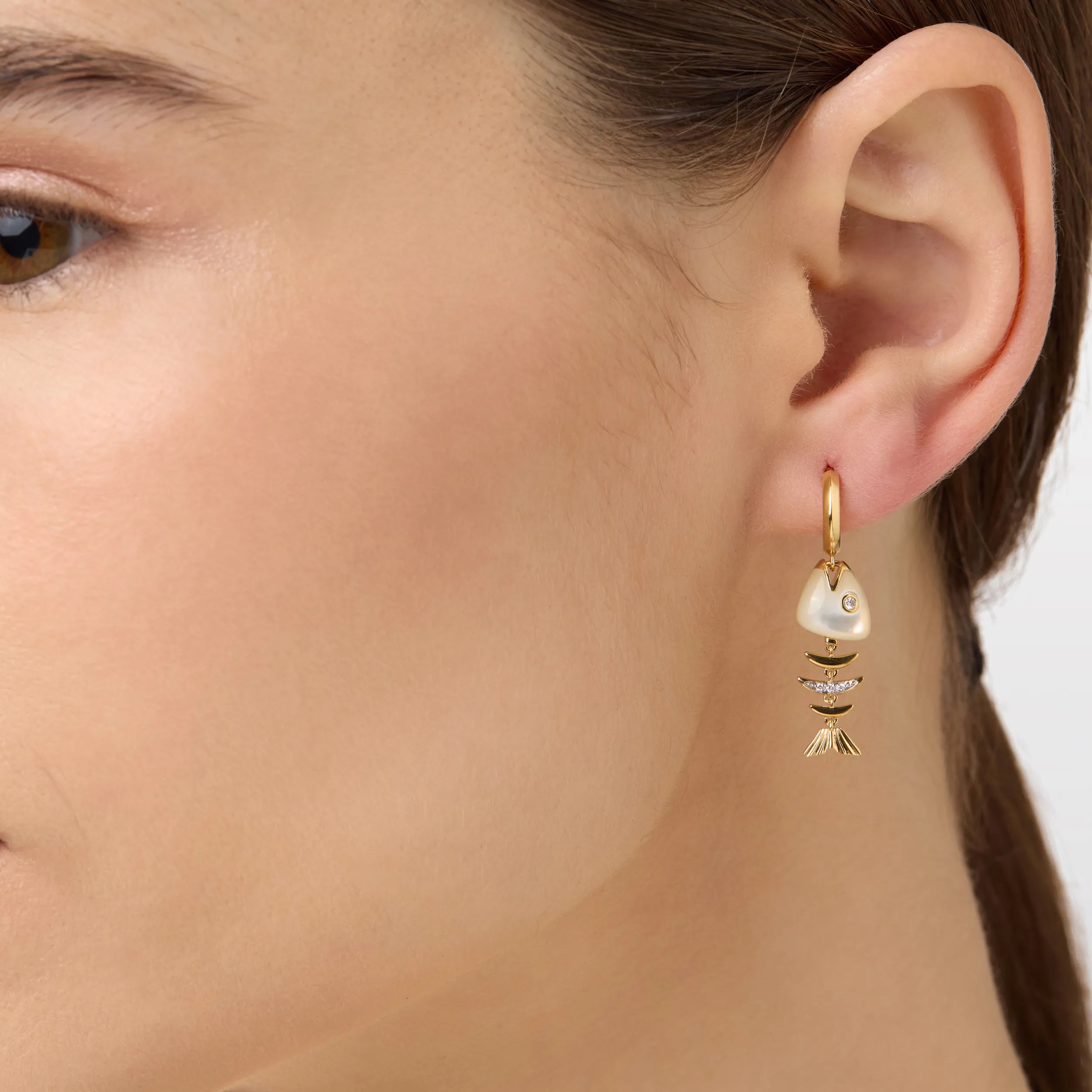 Bedouin Fishbone Single Earring