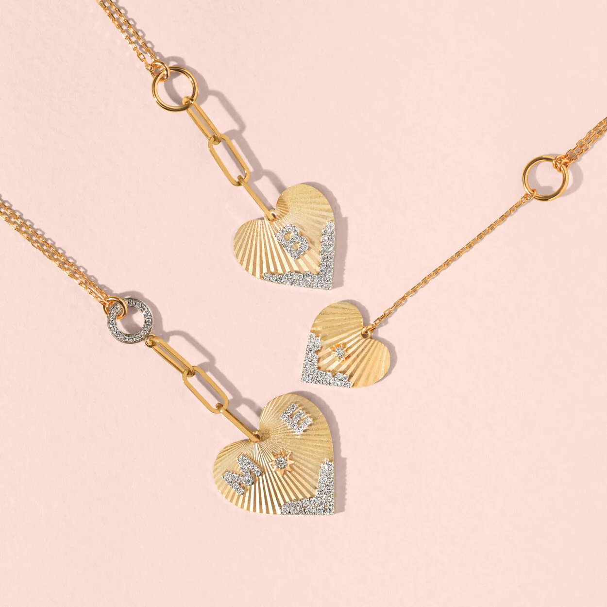 Single Letter Heart Coded Necklace