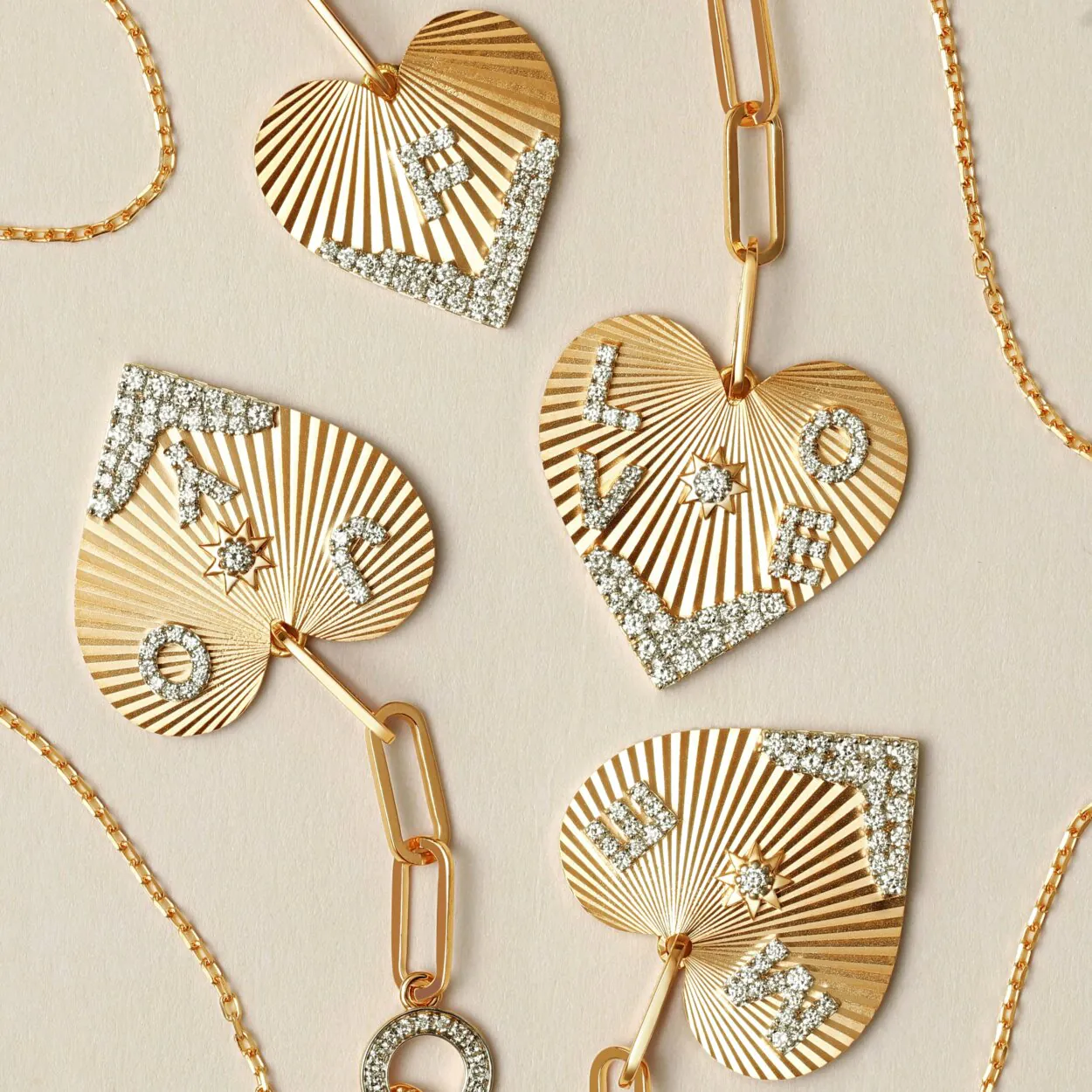 Single Letter Heart Coded Necklace
