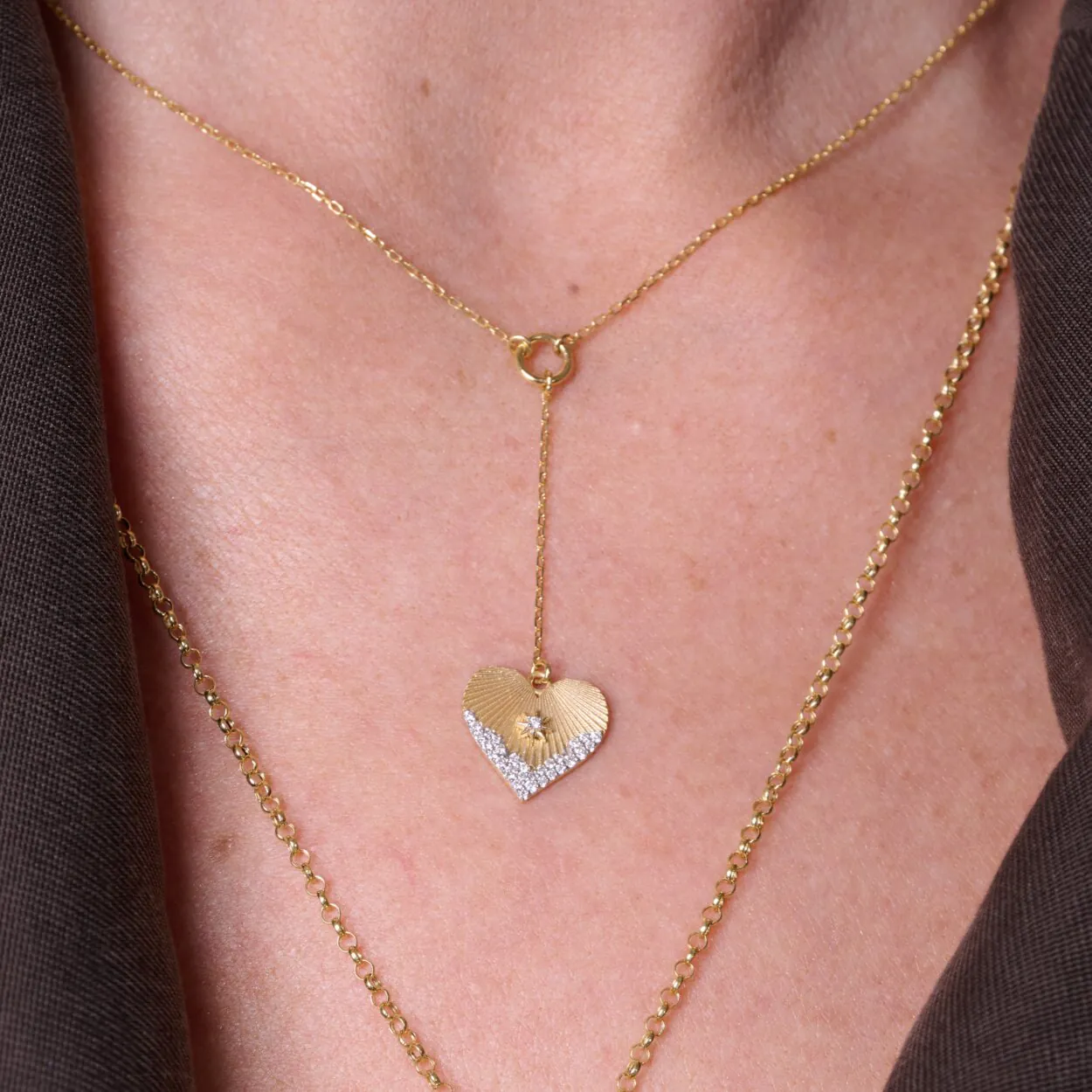 Heart Coded Star Necklace