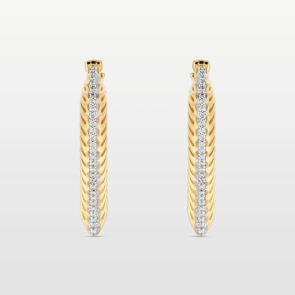 Size 4 Heart Coded Hoops – 22mm