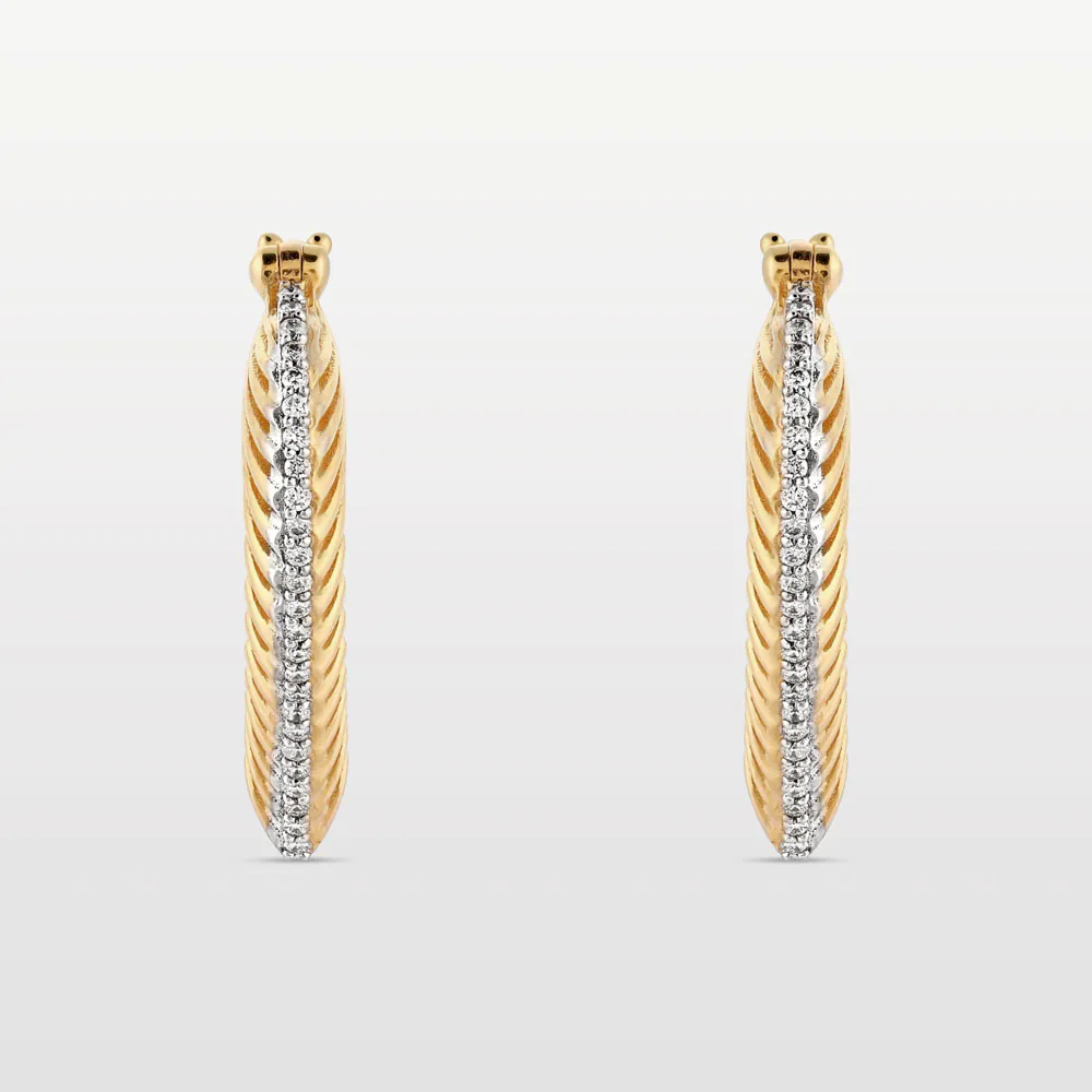 Size 3 Heart Coded Hoops – 19mm