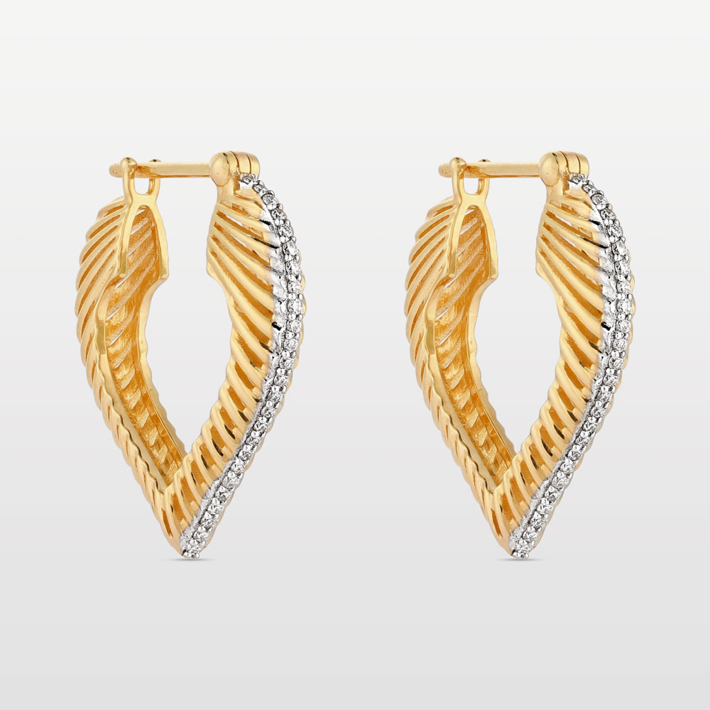 Size 3 Heart Coded Hoops – 19mm