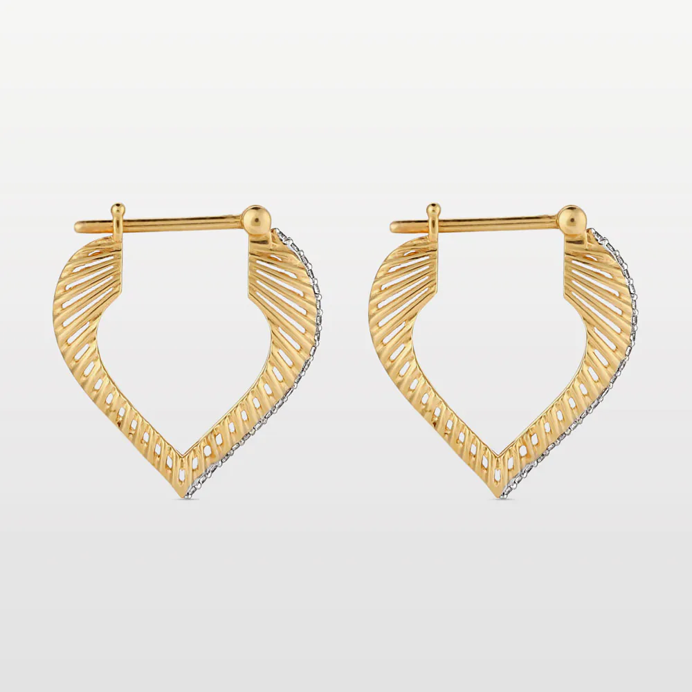 Size 2 Heart Coded Hoops – 16mm