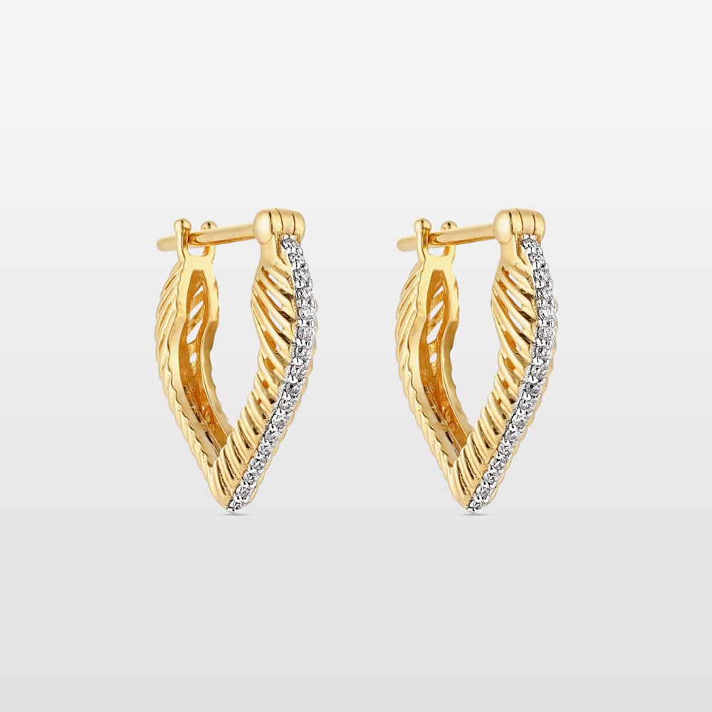 Size 1 Heart Coded Hoops – 13mm