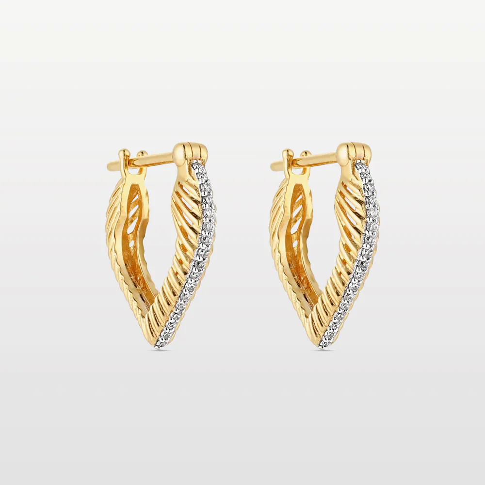 Small Heart Coded Hoops